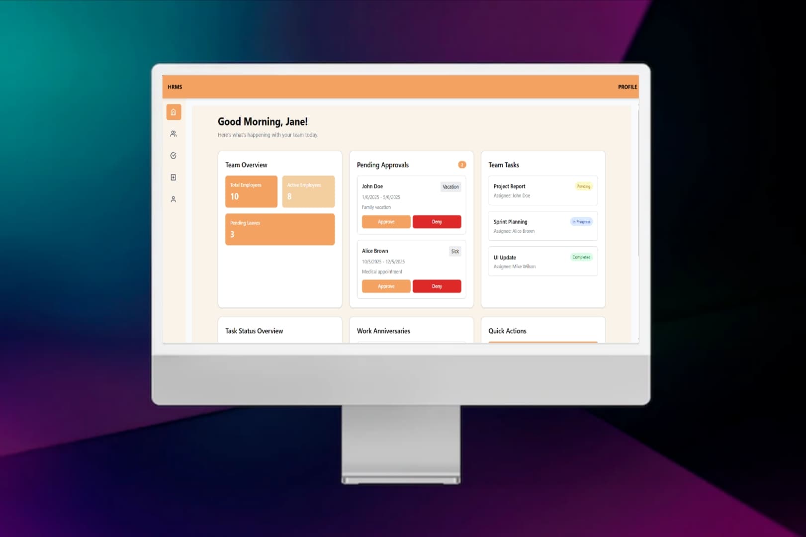 HRMS CRM preview