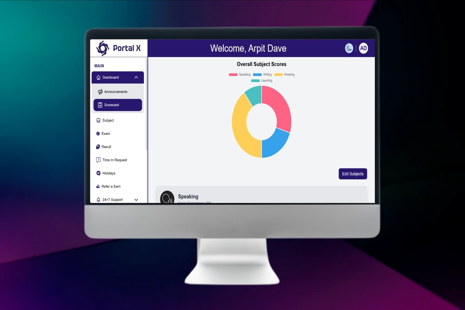 Student Portal preview